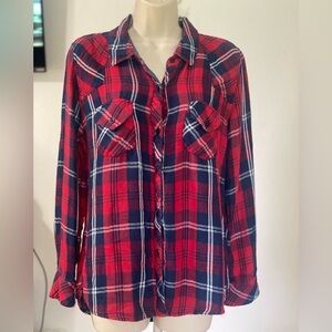 Rails Plaid Flannel Shirt Button Down Size M